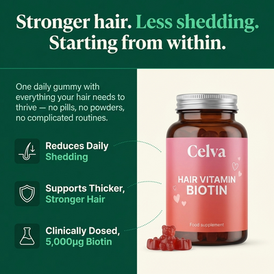Hair Growth Vitamin Biotin Gummies - Wild Berry